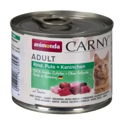 ANIMONDA Carny Adult Cat wołowina, indyk i królik 200g